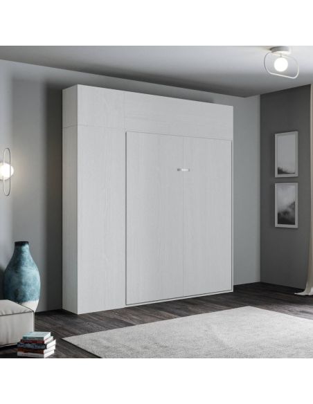 Letto a scomparsa alla francese con colonna e pensili Lexton Letto a scomparsa alla francese con colonna e pensili Lexton