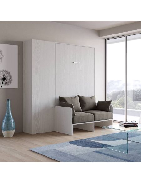 Letto a scomparsa con divano alla francese con colonna Lexton