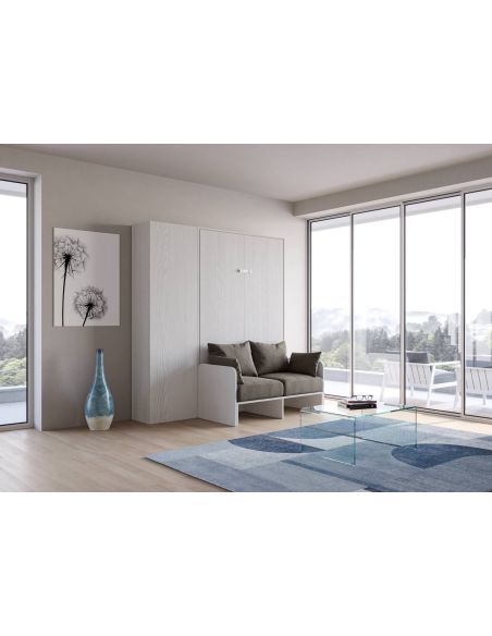 Letto a scomparsa con divano alla francese con colonna Lexton