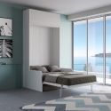 Letto a scomparsa con divano alla francese con pensile Kentaro by Itamoby