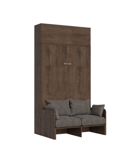 Letto a scomparsa con divano alla francese con pensile Lexton