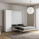 Letto matrimoniale a scomparsa con colonna Lexton
