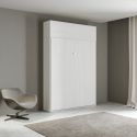 Letto matrimoniale a scomparsa con pensile Lexton