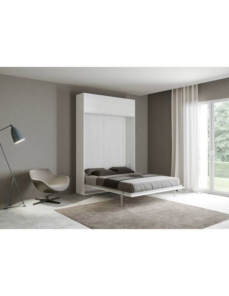 Letto matrimoniale a scomparsa con pensile Lexton