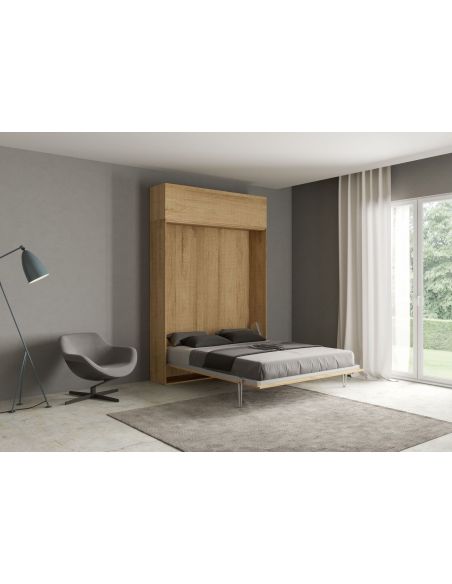 Letto matrimoniale a scomparsa con pensile Lexton