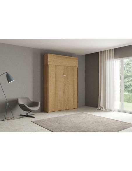 Letto matrimoniale a scomparsa con pensile Lexton