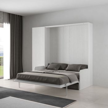 Letto matrimoniale a scomparsa con divano e colonna Lexton 2