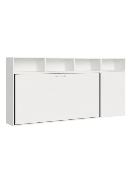 Letto singolo a scomparsa orizzontale con mobili Auda A