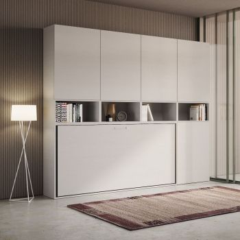 Letto singolo a scomparsa con mobili Auda C 2