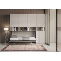 Letto singolo a scomparsa con mobili Auda C