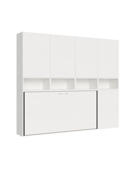 Letto singolo a scomparsa con mobili Auda C