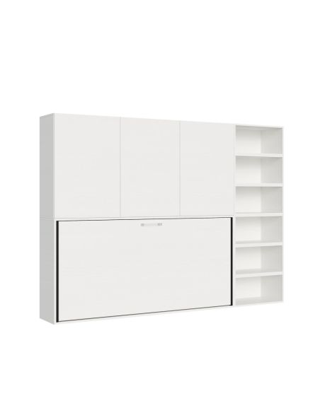 Letto singolo a scomparsa orizzontale con mobili Auda G Letto singolo a scomparsa orizzontale con mobili Auda G