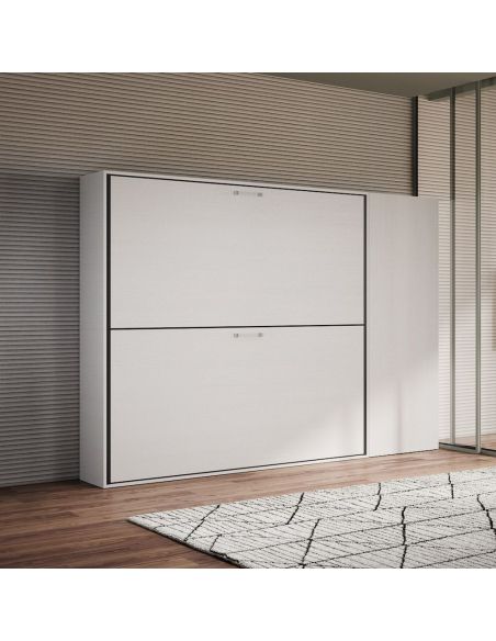 Letto a castello a scomparsa moderno con mobili Auda H