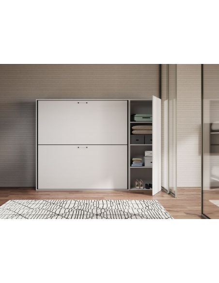 Letto a castello a scomparsa moderno con mobili Auda H