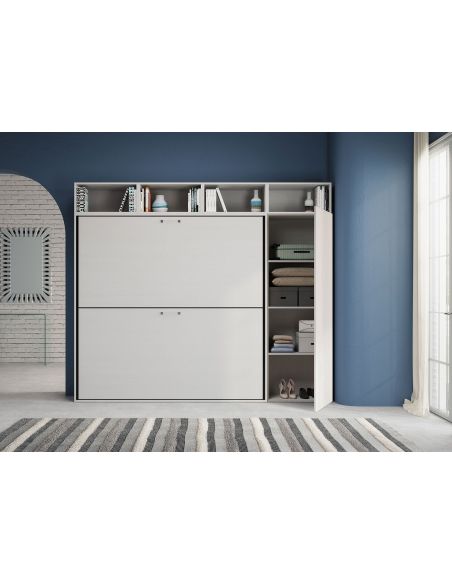 Letto a castello a scomparsa moderno con mobili Auda I