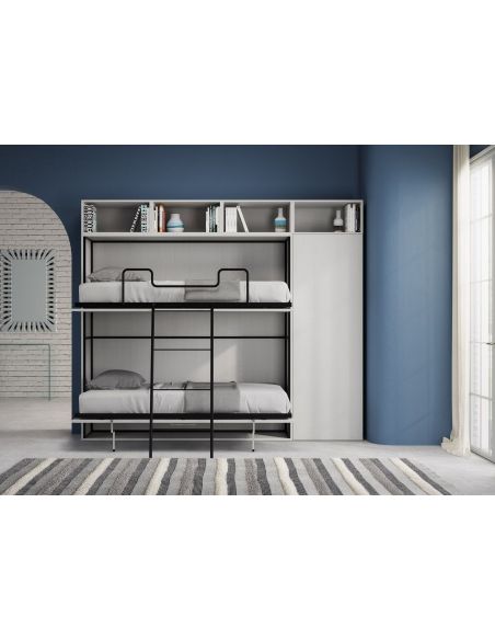 Letto a castello a scomparsa moderno con mobili Auda I