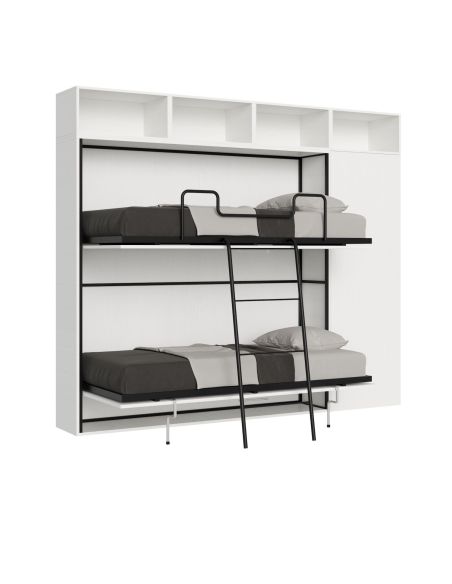 Letto a castello a scomparsa moderno con mobili Auda I