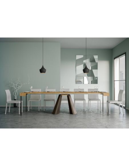 Tavolo consolle allungabile design moderno Shannon Tavolo consolle allungabile design moderno Shannon