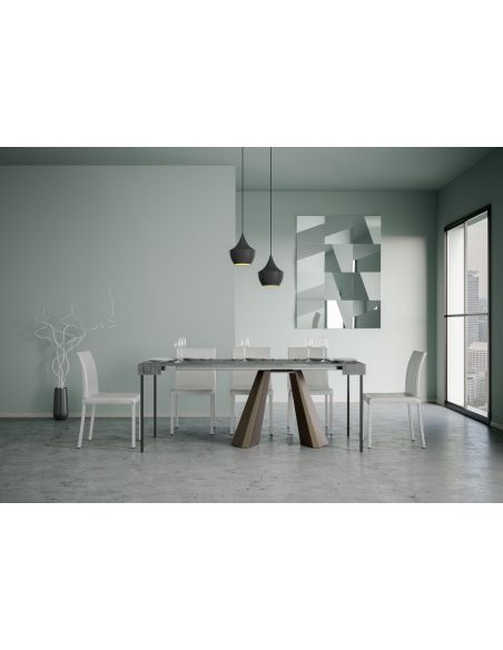 Tavolo consolle allungabile design moderno Shannon Tavolo consolle allungabile design moderno Shannon