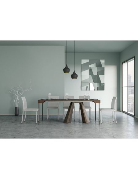 Tavolo consolle allungabile design moderno Shannon Tavolo consolle allungabile design moderno Shannon