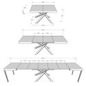 Tavolo allungabile fino a 420 cm Volantis Evo Gold