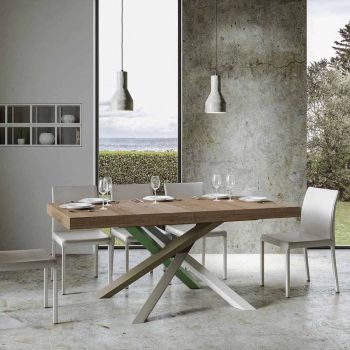 Tavolo da pranzo allungabile Aberdeen 4A 90x160/420 cm