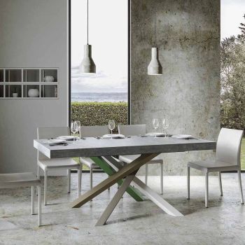 Tavolo da pranzo allungabile Aberdeen 4A 90x180/440 cm
