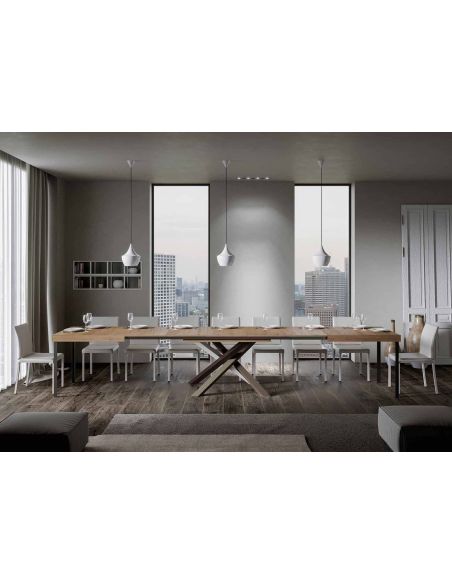 Tavolo da pranzo allungabile Aberdeen 4C 90x130/390 cm Tavolo da pranzo allungabile Aberdeen 4C 90x130/390 cm
