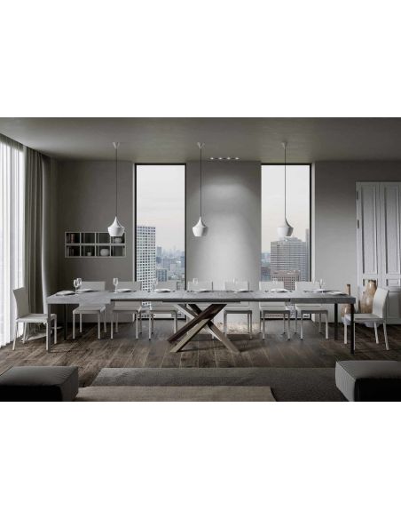 Tavolo da pranzo allungabile Aberdeen 4C 90x130/390 cm Tavolo da pranzo allungabile Aberdeen 4C 90x130/390 cm