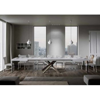 Tavolo da pranzo allungabile Aberdeen 4C 90x160/420 cm 2
