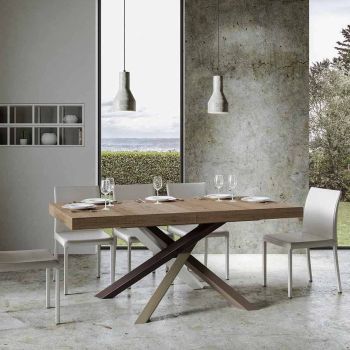 Tavolo da pranzo allungabile Aberdeen 4C 90x160/420 cm