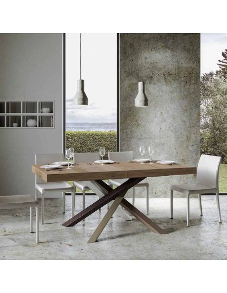 Tavolo da pranzo allungabile Aberdeen 4C 90x160/420 cm Tavolo da pranzo allungabile Aberdeen 4C 90x160/420 cm