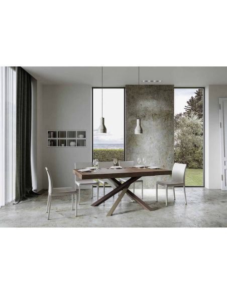 Tavolo da pranzo allungabile Aberdeen 4C 90x160/420 cm Tavolo da pranzo allungabile Aberdeen 4C 90x160/420 cm
