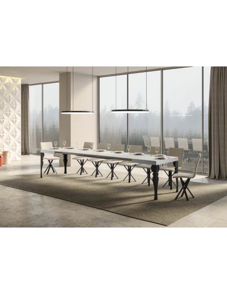 Tavolo allungabile design moderno Askim 90x130/390 cm Tavolo allungabile design moderno Askim 90x130/390 cm