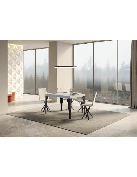 Tavolo allungabile design moderno Askim 90x130/390 cm Tavolo allungabile design moderno Askim 90x130/390 cm
