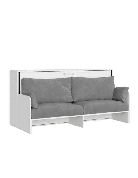 Letto singolo a scomparsa orizzontale con divano Auda