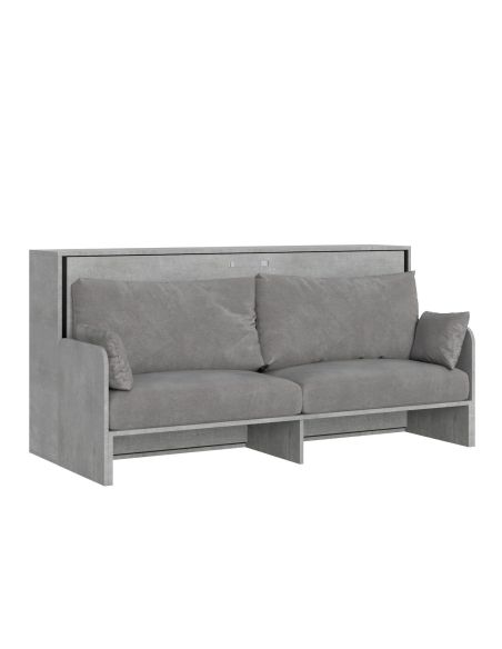 Letto singolo a scomparsa orizzontale con divano Auda