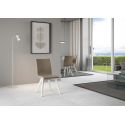 Sedia da cucina imbottita con gambe in legno Linette