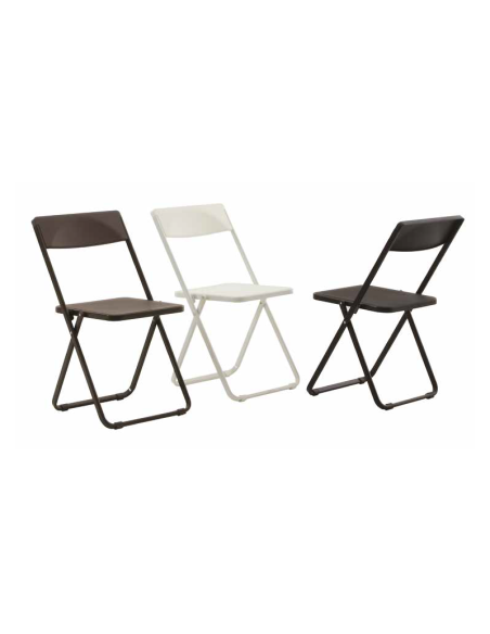 Set 4 sedie pieghevoli salvaspazio + carrello o gancio Trixy