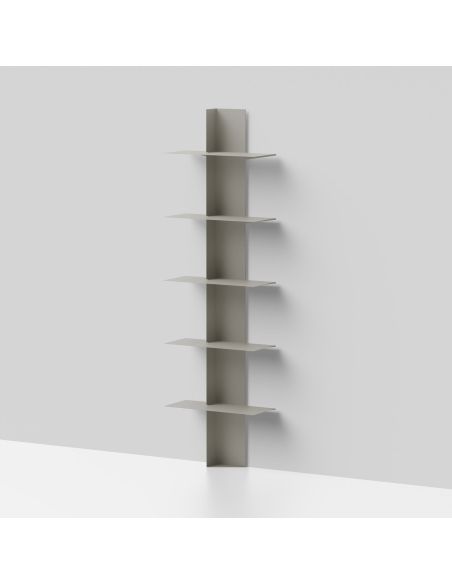 Libreria moderna da parete a colonna in acciaio 5 mensole Vertikal Libreria moderna da parete a colonna in acciaio 5 mensole Vertikal