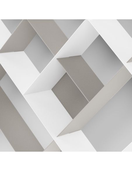 Libreria a parete moderna in acciaio modulare Kreando