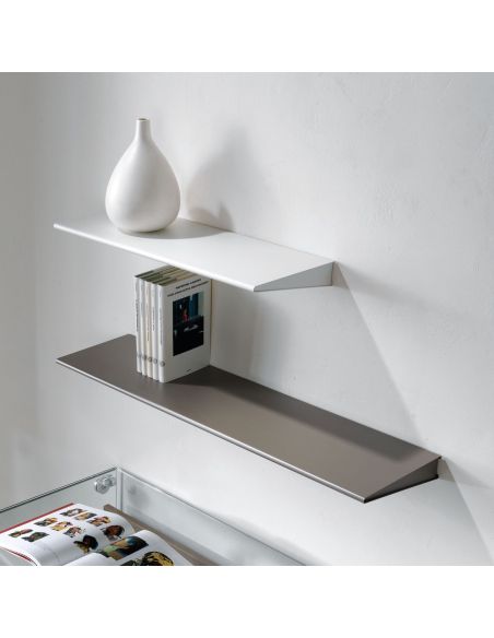 Mensola design moderno Wing in acciaio 60 cm o 90 cm