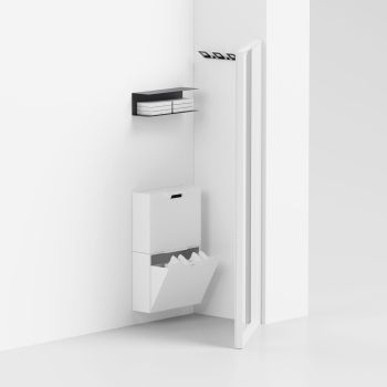Specchiera angolare ingresso in alluminio Angle Vanity 2