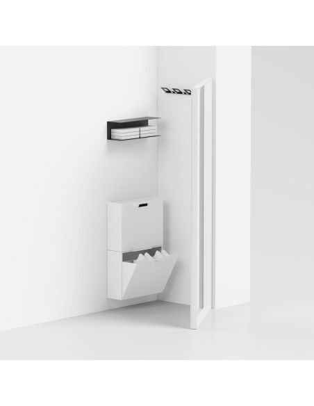 Specchiera angolare ingresso in alluminio Angle Vanity