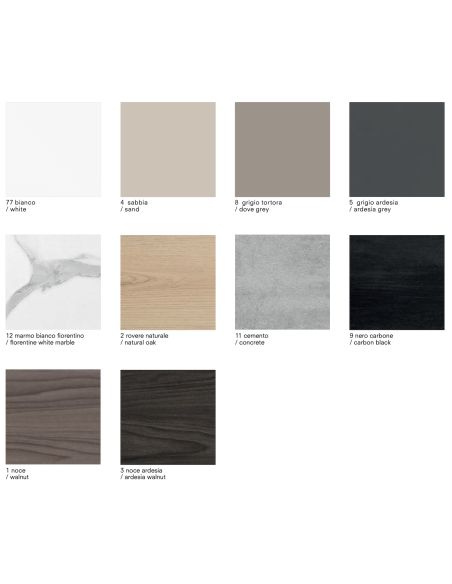 Tavolino da salotto lato divano in acciaio e laminato Polite