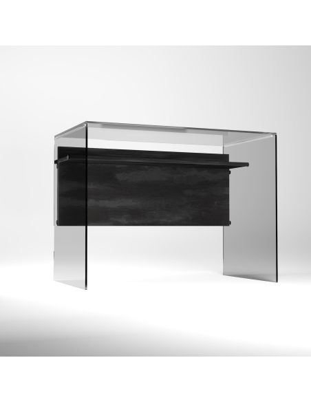 Scrivania per computer in vetro trasparente 100 cm Beat