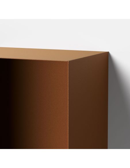 Cubo da parete in acciaio per soggiorno o camera Naoki