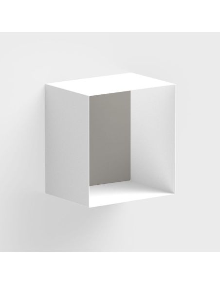 Cubo da parete in acciaio per soggiorno o camera Naoki