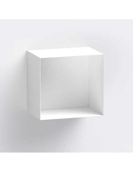 Cubo da parete in acciaio per soggiorno o camera Naoki