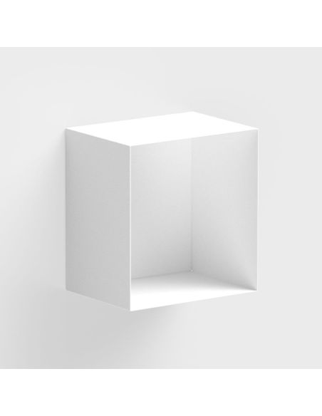 Cubo da parete in acciaio per soggiorno o camera Naoki